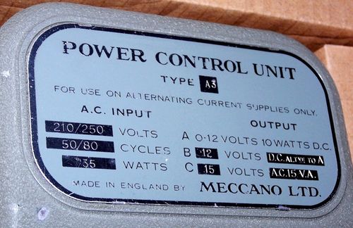 VERY GOOD 1955 MECCANO A3 POWER CONTROL UNIT BOXED FOR HORNBY DUBLO MODEL TRAINS — image 5