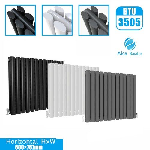 Designer Radiator Flat Panel Oval Column Horizontal Vertical Central Heating Rad