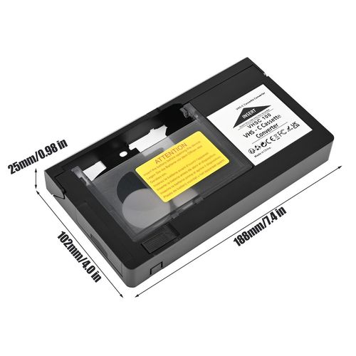 VHS to VHSC Tape Converter Player VHS-C Tapes Cassette VCR Motorized Adapter UK~ — image 7