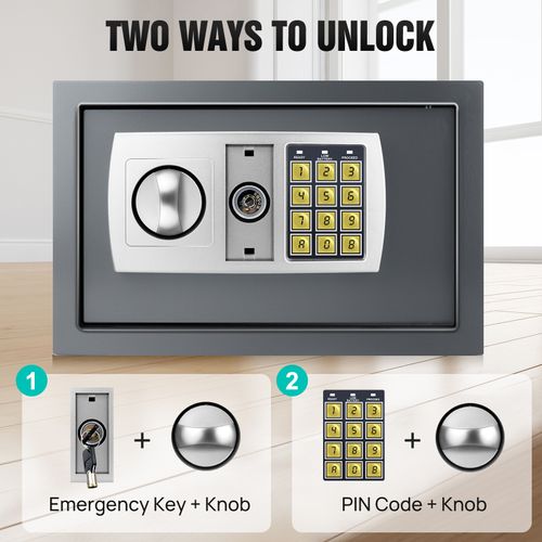 Security Digital Hidden Wall Safe Electronic Money Cash Box Home Lock Fireproof — image 7