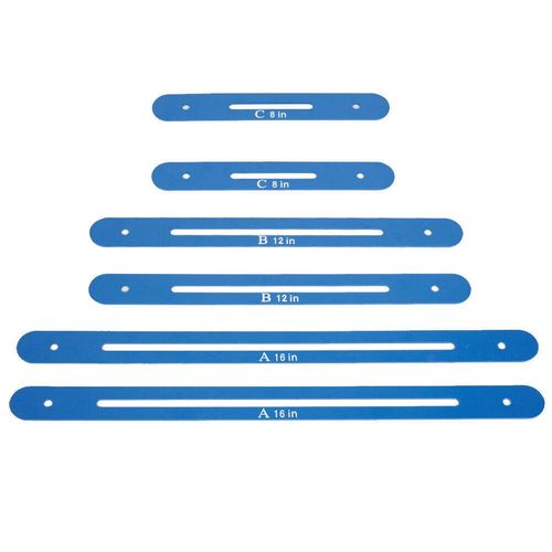 Stair Tread Template Tool Measuring Steps Risers Ruler Adjustable Gauge Jig Kit — image 11