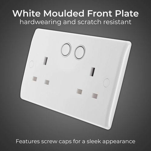 BG Electrical Double Switched Power Wall Plug Socket with Smart Home Control — image 11