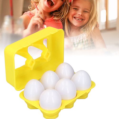 6x Egg Colour & Shape Sorter Kids Learning Educational Toy Sensory Baby Toys UK — image 2