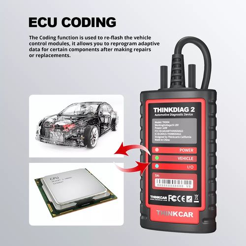 2026 ThinkDiag 2 Car OBD2 Scanner Diagnostic Tool ECU Coding Active Test Free — image 7