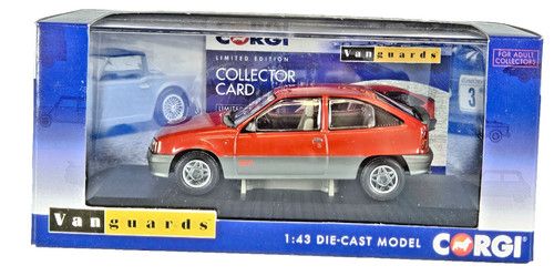 Corgi Vanguards Va13203 1:43 Scale Vauxhall Astra Rhd Carmine Red Die-Cast Boxed