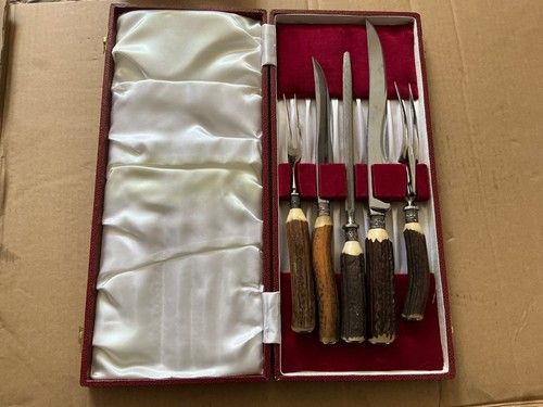 Edwin Blyde & Co. Sheffield England  Stainless Cutlery Set Rare In box
