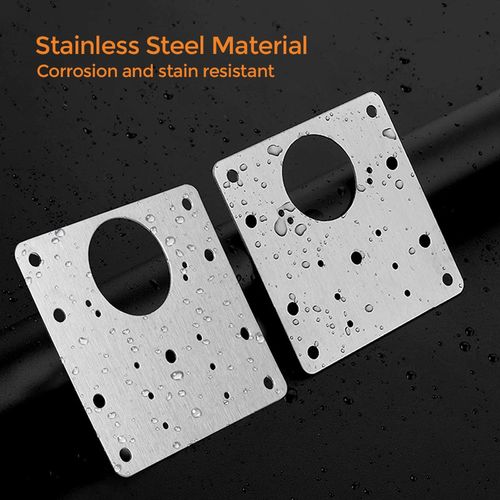 90mm Hinge Repair Plate Rust Resistant Steel Furniture Cupboard Repair Mount Set — image 6