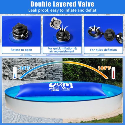 UQM Extra Large Thick Pool Pillow Above Ground Pools, 4x15 Ft Pool Pillow — image 4