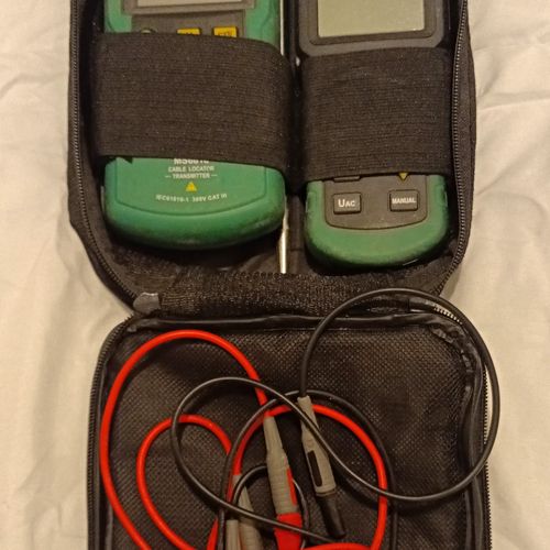 MASTECH MS6818 Cable Locator Tester Kit RJ45/RJ11 Receiver Transmitter Case — image 1