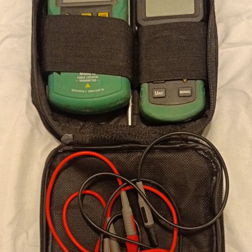 MASTECH MS6818 Cable Locator Tester Kit RJ45/RJ11 Receiver Transmitter Case