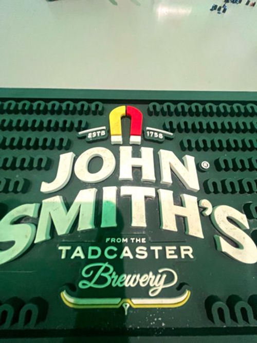 John Smith's Tadcaster Brewery Rubber Bar Mat Runner Drip Tray