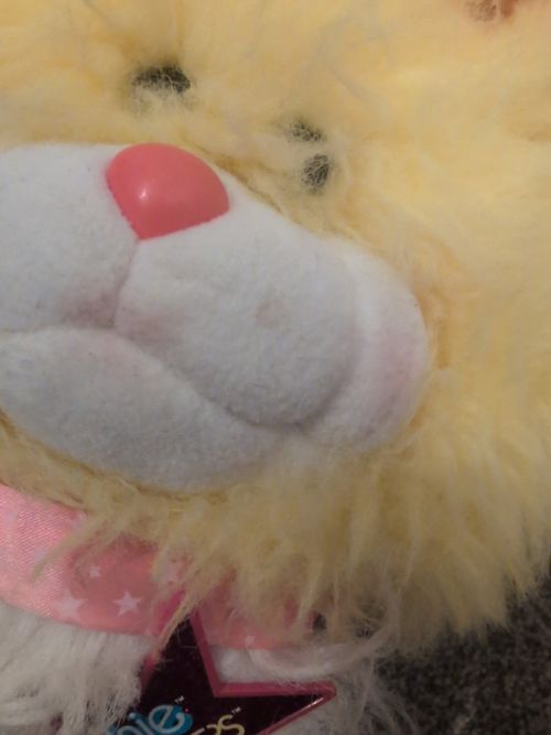 Vintage Barbie And The Rockers Dog Soft Toy 1986 Yellow And Purple Rare To Find — image 3