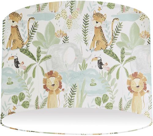 JUNGLE FRIENDS LION Nursery Ceiling  Lamp  Light Shade 8" (21cm)  FREE P&P