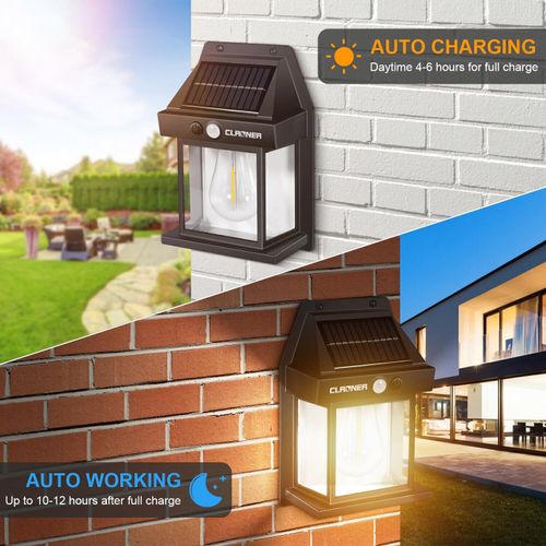 4 PACK Solar Garden Security Lamp Powered PIR Motion Sensor Outdoor Wall Lights — image 7