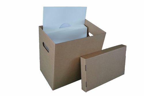 Vinyl Record Storage Box for 12" Records LP's 5 pack — image 1