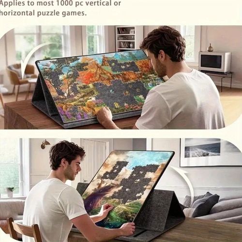 1000PCS Puzzle Board Tilting Portable Lightweight Felt Jigsaw with Protector UK — image 12