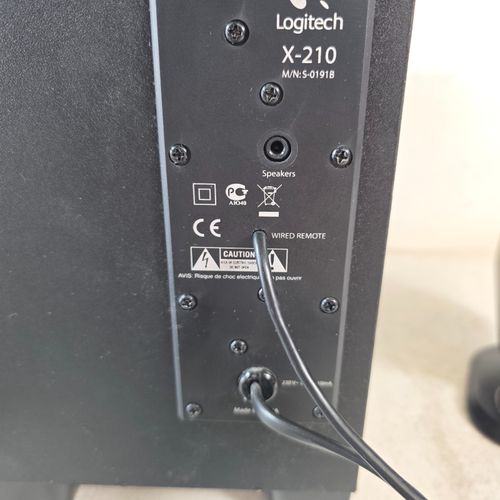 Logitech 2.1 PC Speaker System X-210 S-0191B Subwoofer Wired Remote Tested — image 13