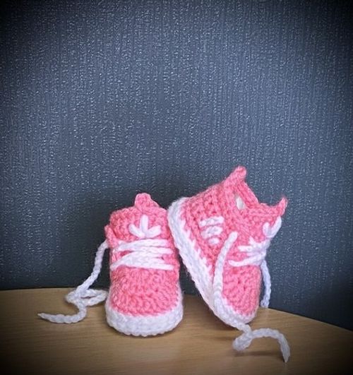 Crochet Newborn Baby First Shoes Booties Boots Slippers Trainers
