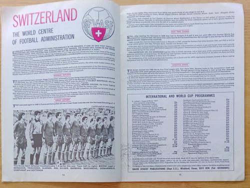ENGLAND v Switzerland 1977 Football Programme Wembley Stadium — image 9