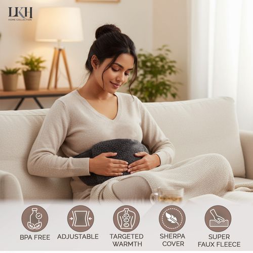 Hot Water Bottle Belt with Warmer Cover Wrap Around Waist Period Pain Relief 1L — image 4