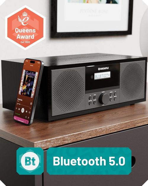 DAB500 CD Player, FM and DAB+ Digital Radio | Bluetooth, Mains Powered — image 4