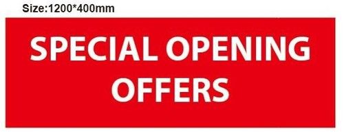 A1 Sale Poster Red White Poster A1 Shop Window Sign Decal POSTER Size 59 x 84)cm