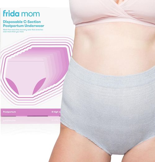 Frida Mom Postpartum Disposable Knickers | Microfibre High Waist C-Section...  — image 1
