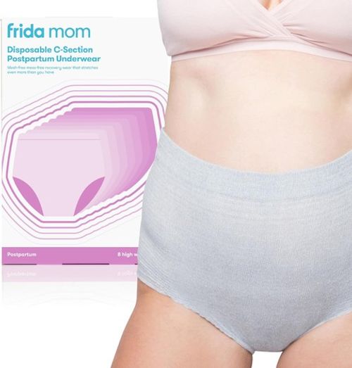 Frida Mom Postpartum Disposable Knickers | Microfibre High Waist C-Section... 