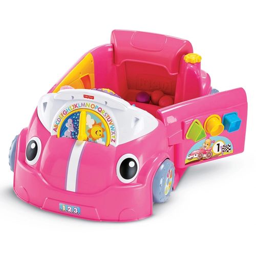 Fisher Price Laugh & Learn Smart Stages Crawl Around Car Baby Activity Toy Pink — image 7