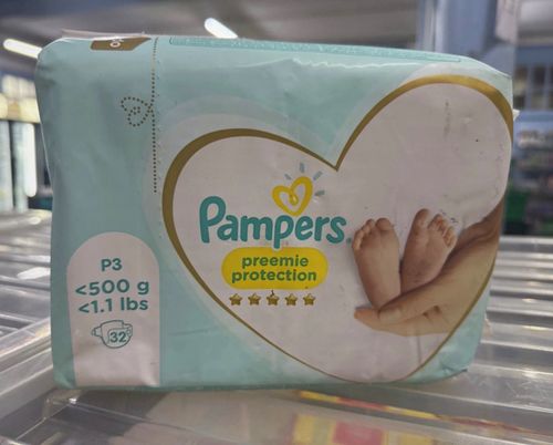 Pampers Preemie Protection Disposable Nappies Size P3 450g ( 500g) — image 1