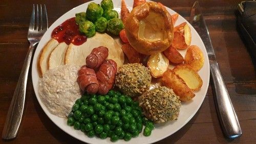 PROP FOOD ARTIFICIAL FAKE CHRISTMAS TURKEY DINNER MOVIE TV PROP SHOP DISPLAY