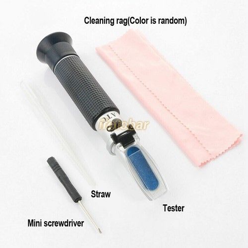 Portable Alcohol Refractometer ATC 0~80% Liquor Meter Measure Instrument