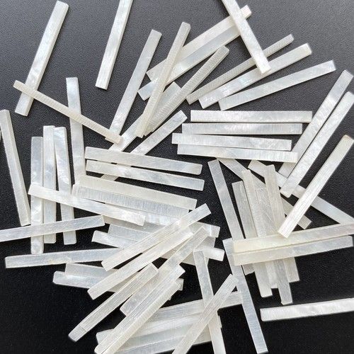 40x Mother Of Pearl 7/8"x5/64"x1/16" (23x2x1.5mm) Guitar Binding Inlay White