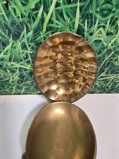 Brass Turtle Trinket Box Hinged Lid Tortoise Ashtray  — image 10