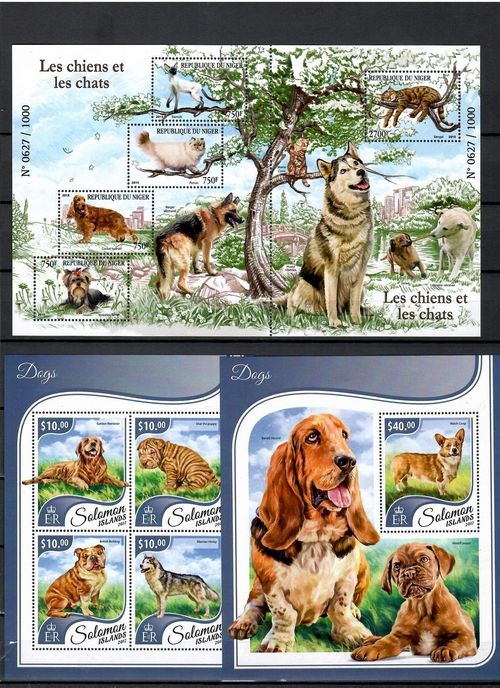 DOG breeds / dogs collection Pt. 2 (countries M-S) - 52 s/s MNH #CNA402 — image 2