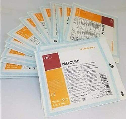 Melolin Wound Dressing Sterile 10cm x 10cm Wound Burns Dressings Cuts First Aid