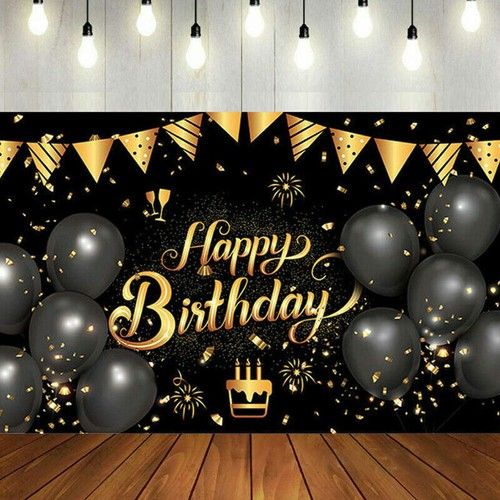 Happy Birthday Backdrop Banner Background Cloth Photo Props Party Decor Tool