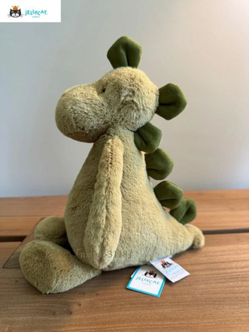Jellycat Small Bashful Dino 23CM Green Dinosaur Retired BNWT With Dust Bag Gift