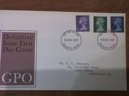 1967 Definitive Issue FDC Windsor Berks cover with insert — image 1