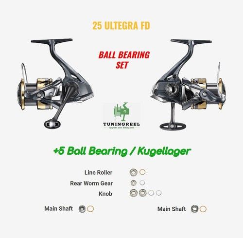 Upgrade Set Fishing Reel Shimano 25 Ultegra FD Tuning Reel Bearings Bearings Kit