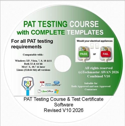 Pat Testing Course + Complete Forms Templates Electrical Training Course  + C&G