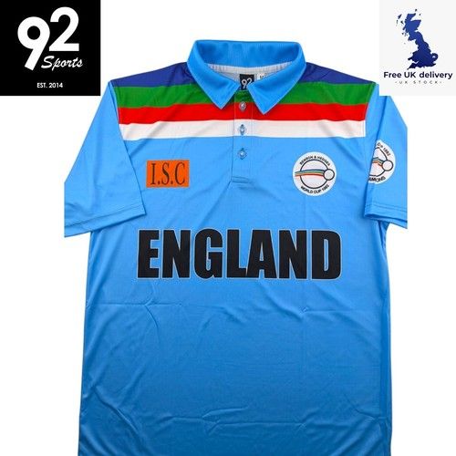 England 1992 Cricket World Cup Replica Remake Shirt XS-5XL UK Stock Barmy Army