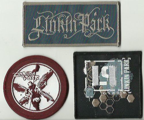 LINKIN PARK x3 vintage patches 2002/03/05 EMBROIDERED SEW/IRON ON PATCHES
