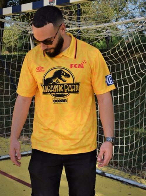 FC Martigues Home Retro Shirt Jersey 1993/1994 : Les Sang et Or “Jurassic Park”