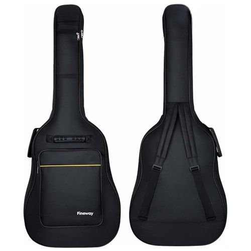 41" Guitar Back Bag Black Padded Protective Classical Acoustic Carry Case Strap