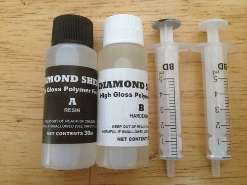 DIAMOND SHEEN 2 Part Fishing Rod Varnish / Epoxy (60ml) High Build.