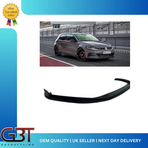 TCR Style Gloss Black Front Splitter Lip for VW Golf MK7.5 GTI 2017-2020