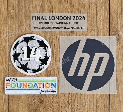 Bellingham #5 Print 2023-2024 Champions League Final Patch Badge Real Madrid