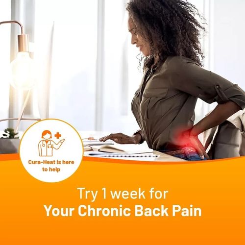 3 X Cura Heat - Back And Shoulder Pain - 7 Patches - All Day Pain Relief — image 8