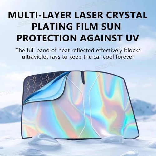 5-Layer Car Windshield Sun Shade Cover Foldable Thicken Front Window UV — image 2
